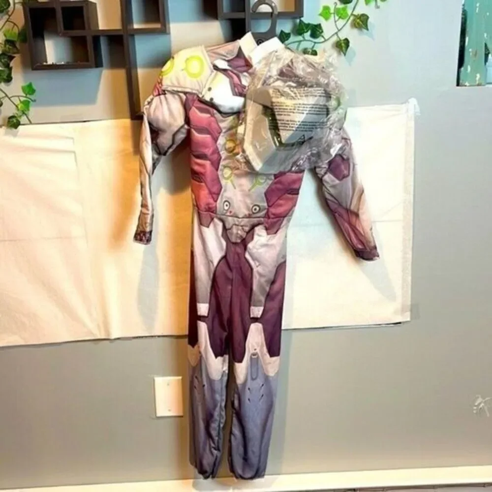 Genji Costume Official Overwatch Costume Jumpsuit with Mask and‎ hood Size M 7-8